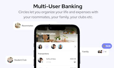 스마트폰에서 Finnt AI Personal Banker 앱을 사용하는 사람의 이미지.