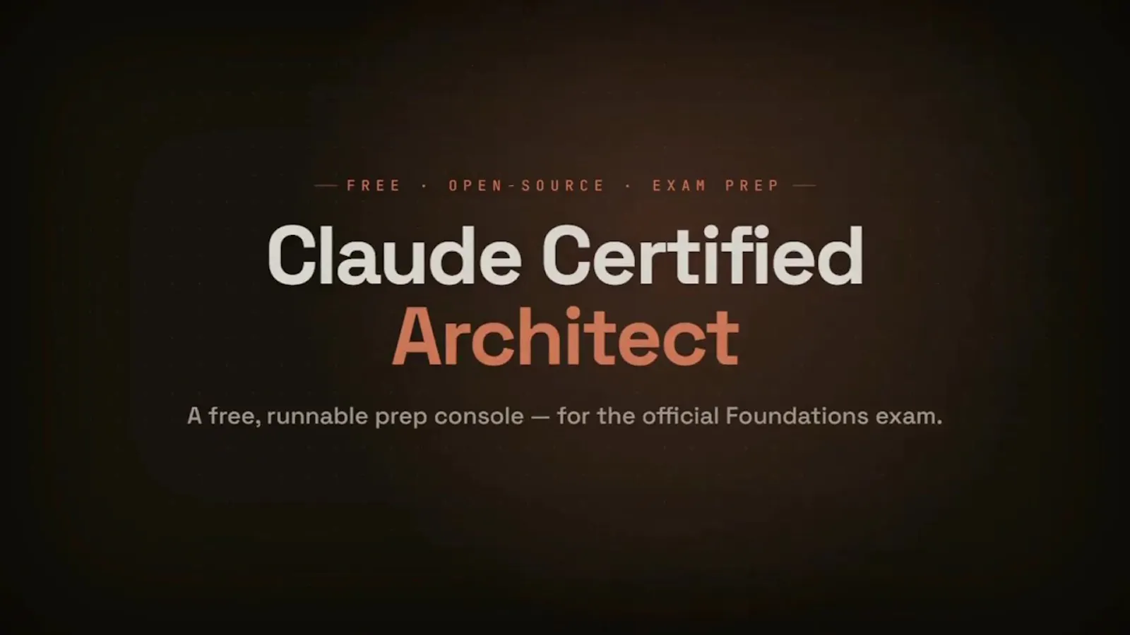 Claude Certified Architect — Prep Course screenshot 1 (video preview)