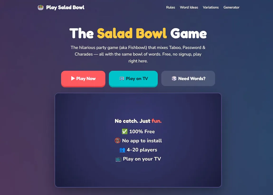 Salad Bowl Game gallery image