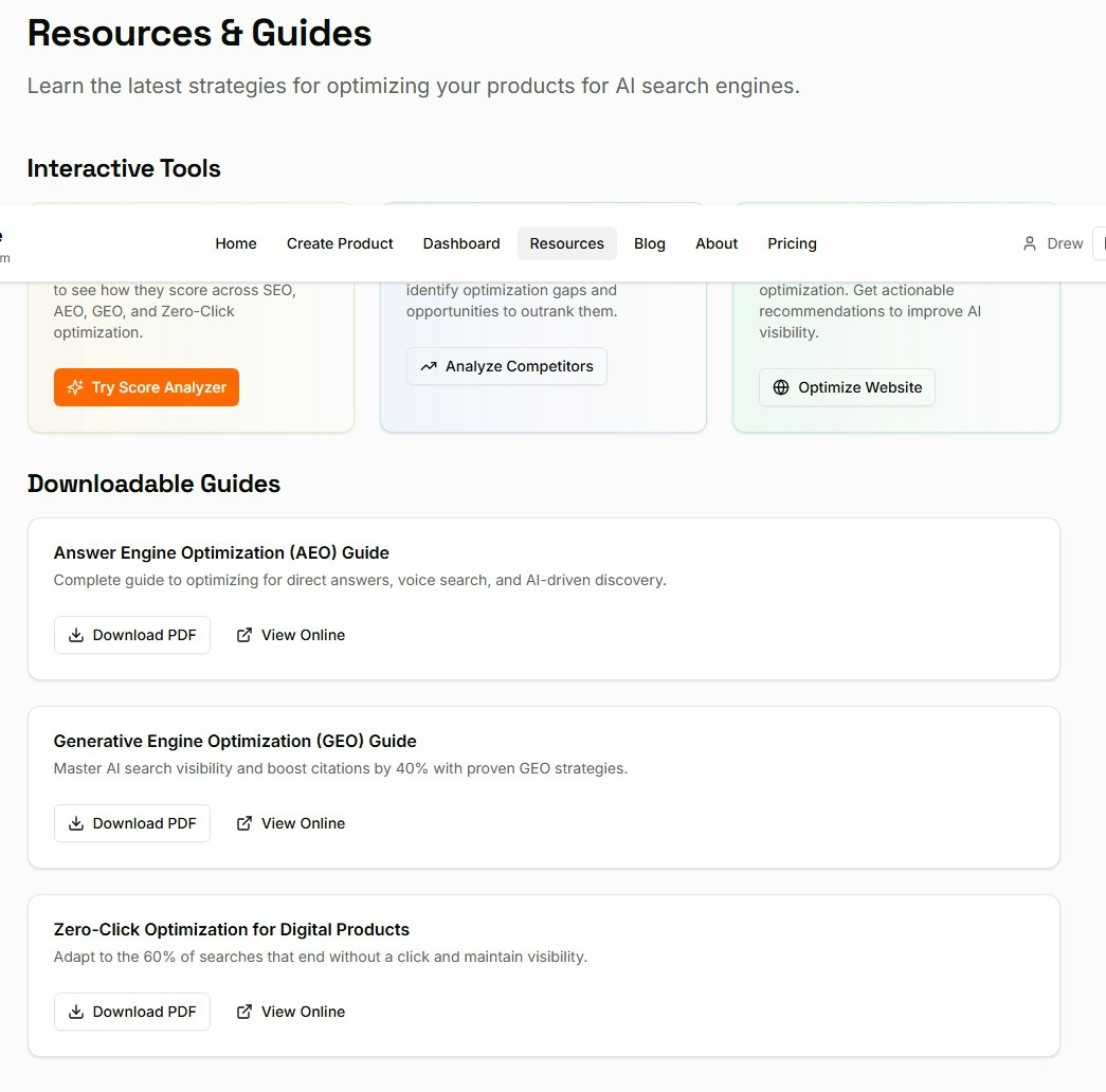 AEO Optimizer screenshot 4 AEO Optimizer screenshot 4