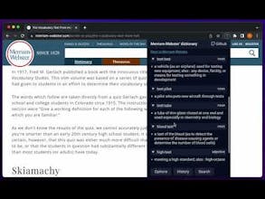 Merriam Webster Browser Extension gallery image