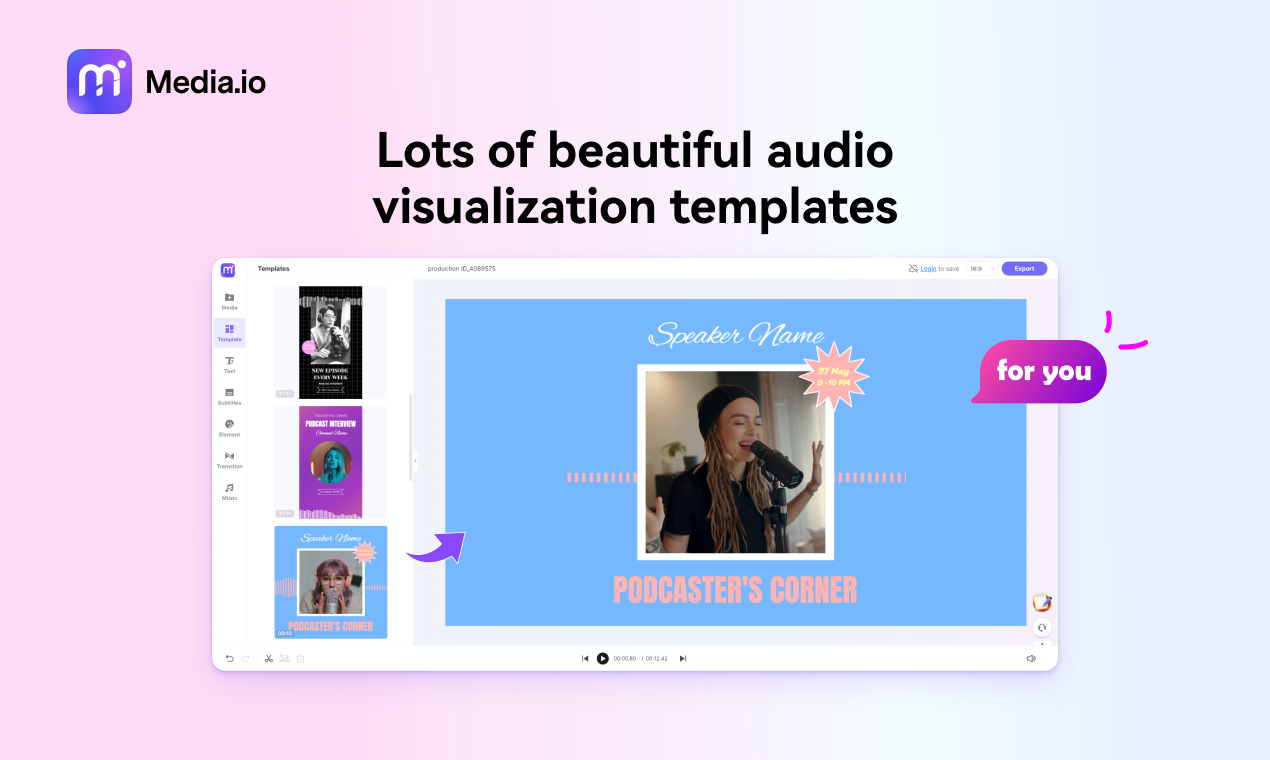 Visualiseur de musique en ligne gratuit media 3