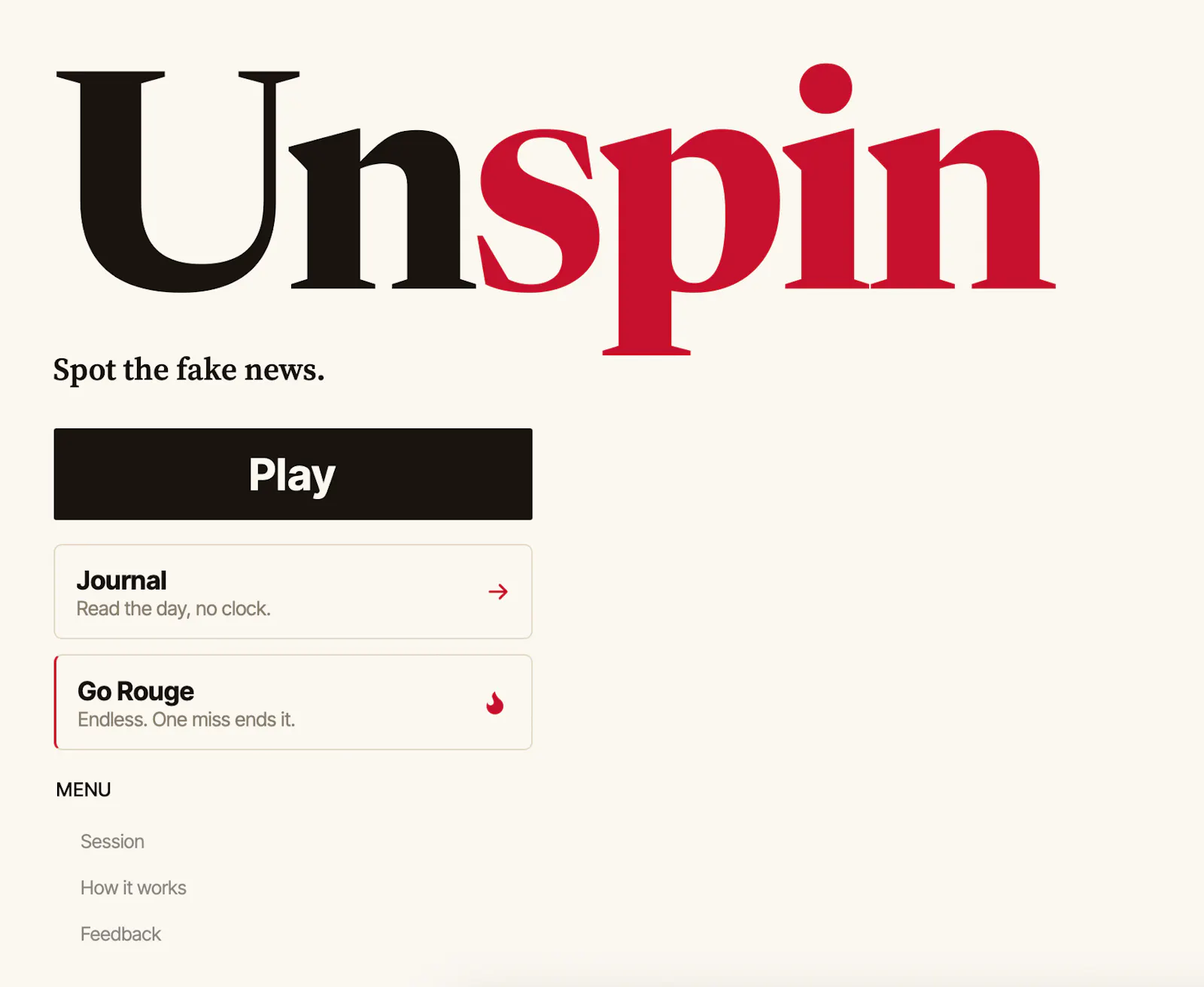 Unspin screenshot 1