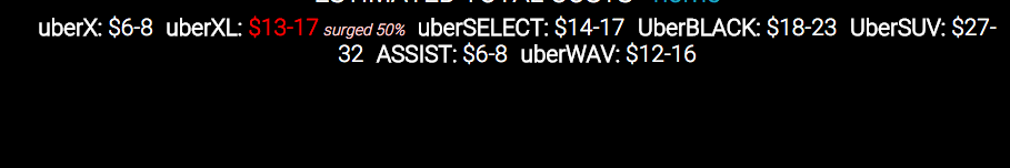 Uber Estimate Image