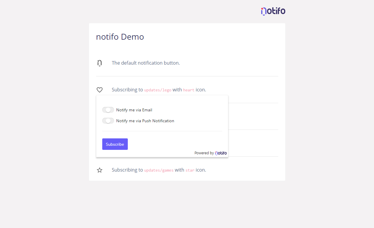 Notifo gallery image