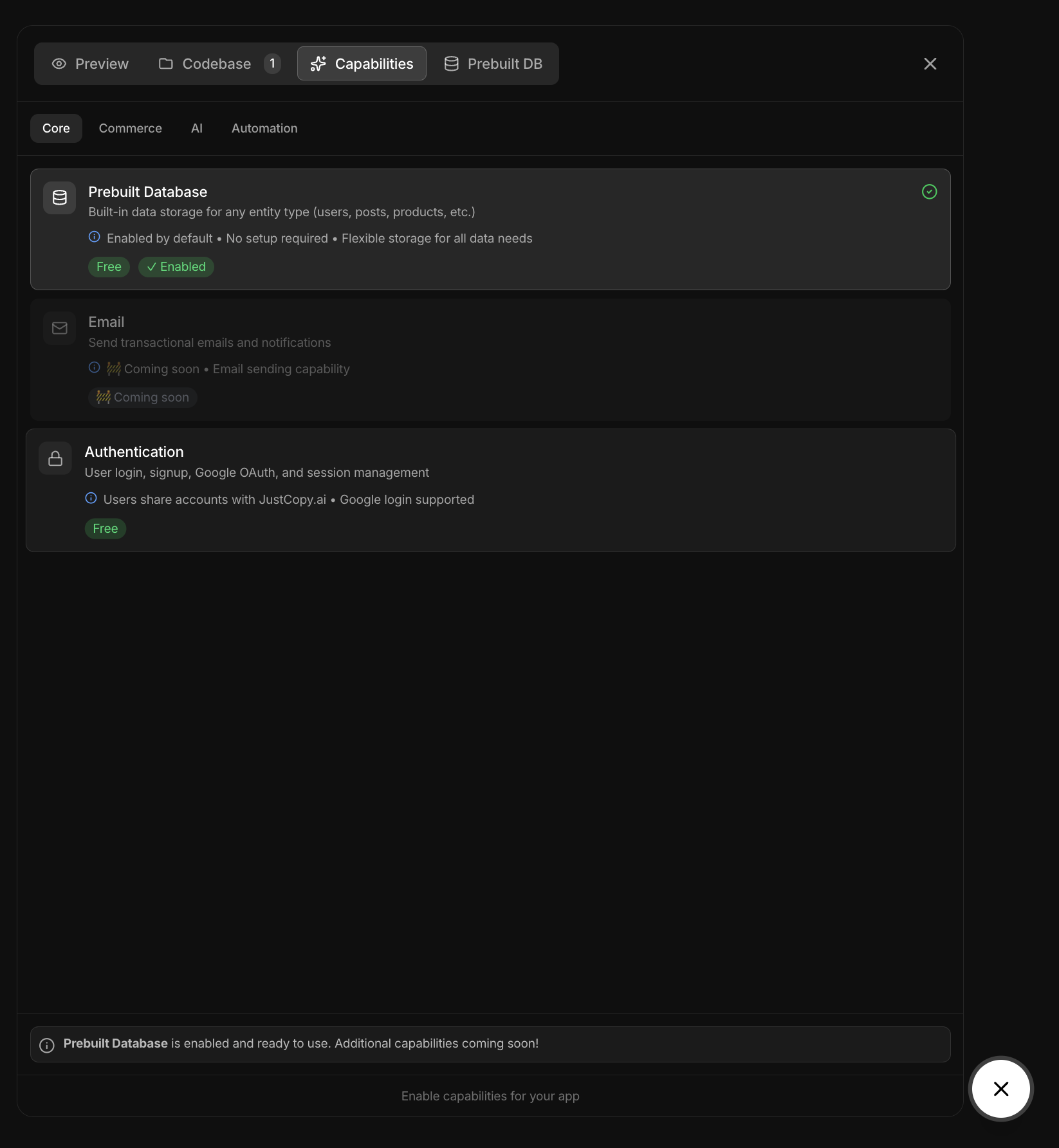 JustCopy.ai - Screenshot 5 showing product features and functionality