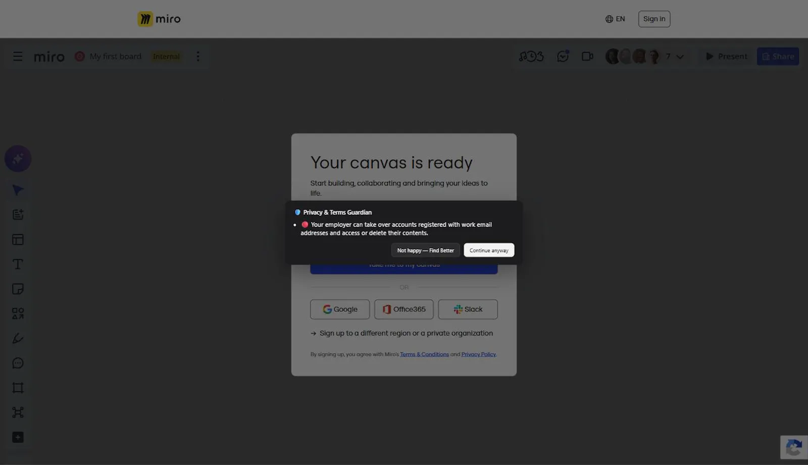 Privacy & Terms Guardian screenshot 3