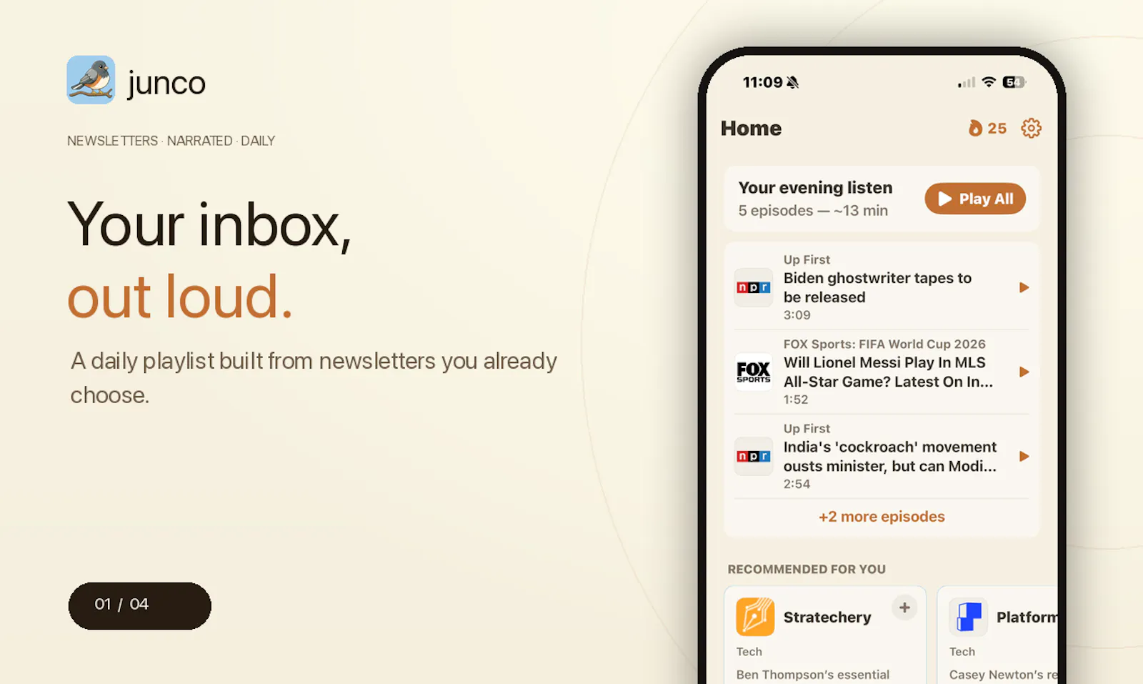 Junco screenshot 2