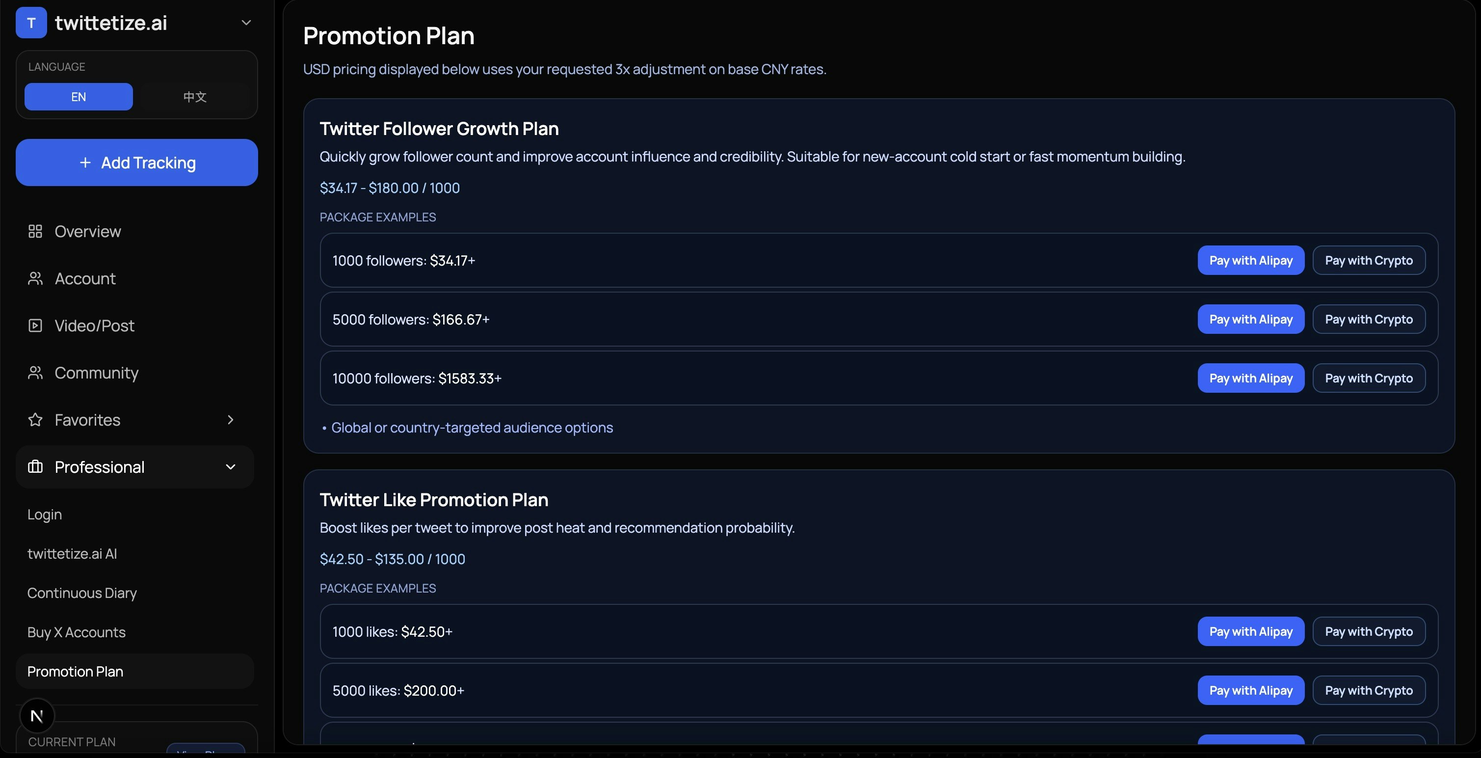 Make Twitter a predictable growth engine - Screenshot 2 showing product features and functionality