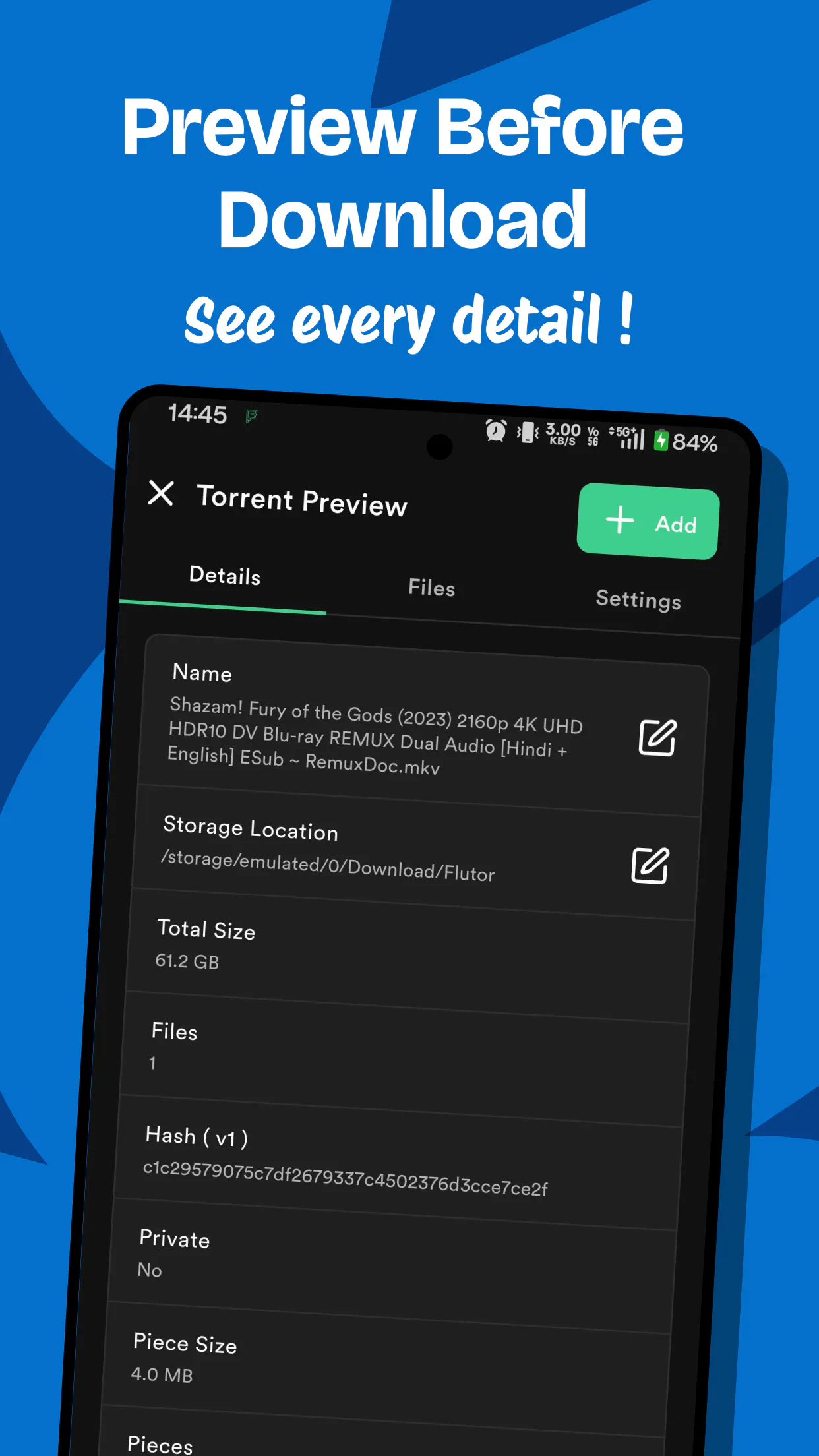 Flutor - Torrent Downloader gallery image