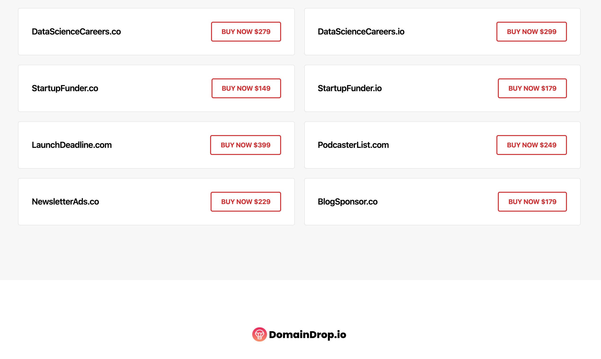 DomainDrop.io gallery image