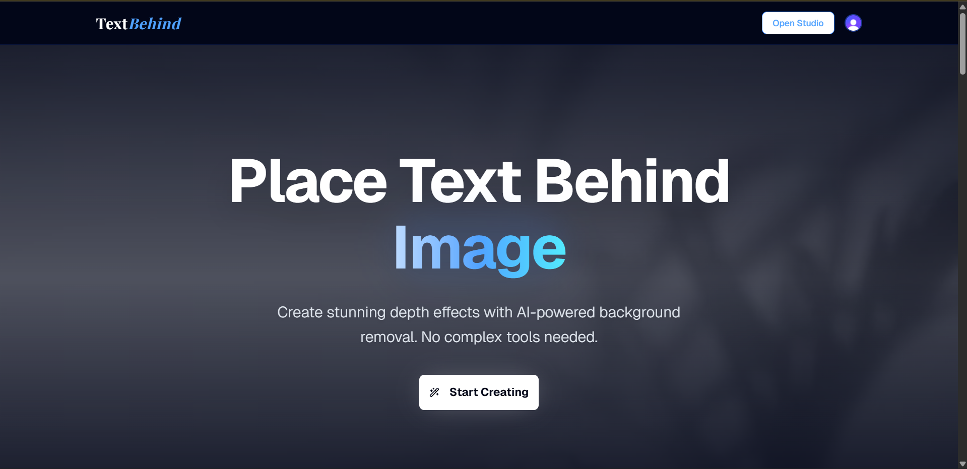 TextBehind gallery image