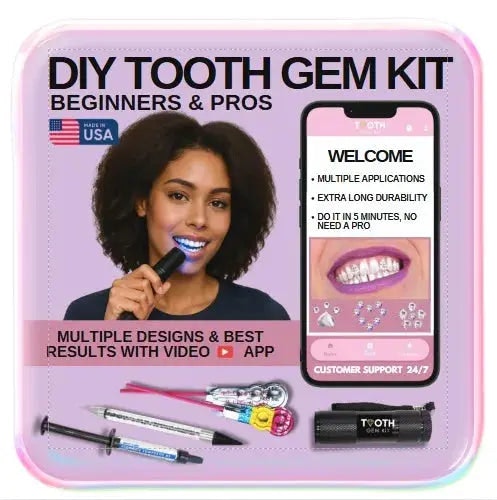 Kit de gemas de dientes - Obtenga un kit de gemas de dientes profesionales en casa media 1