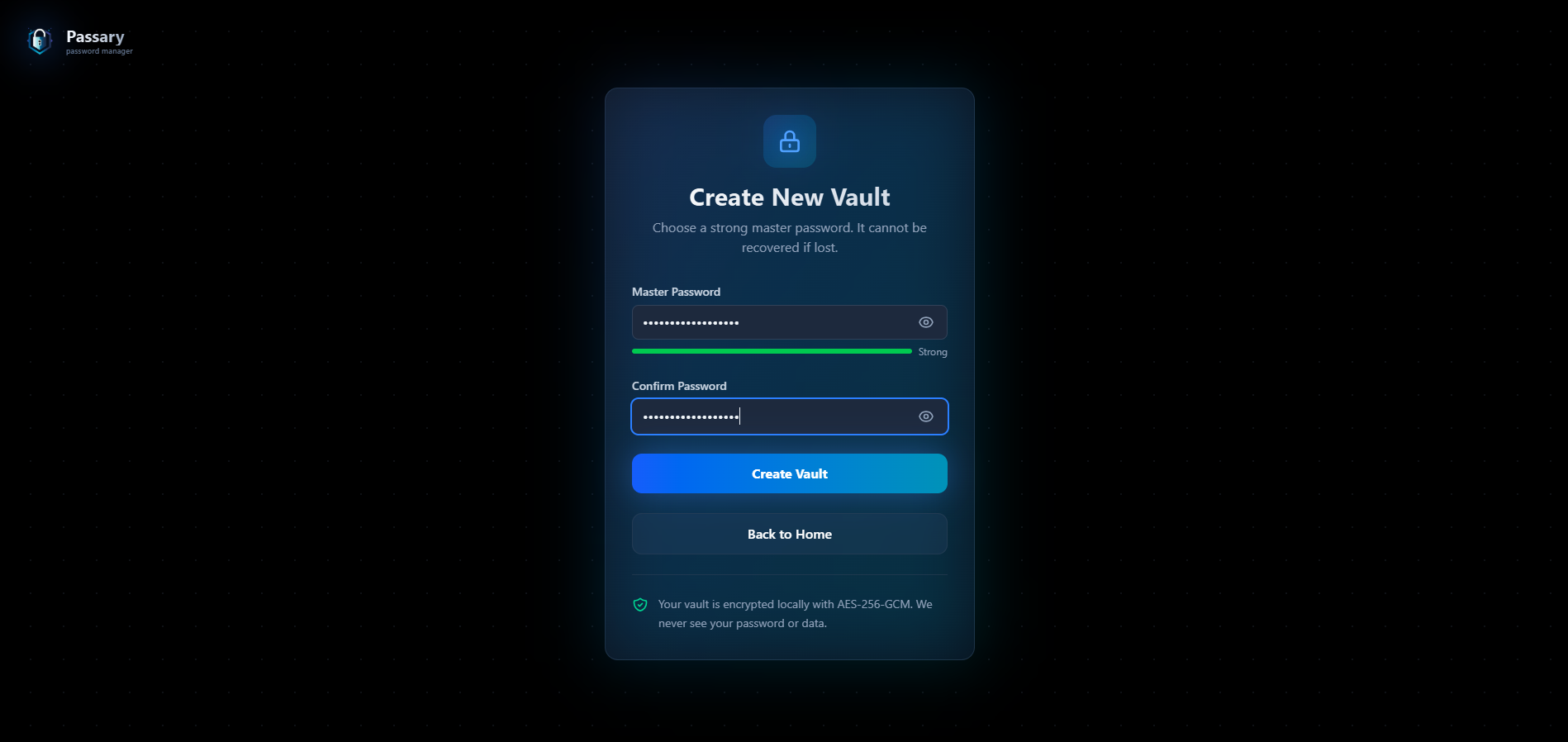 Passary, Zero-knowledge Password Manager gallery image