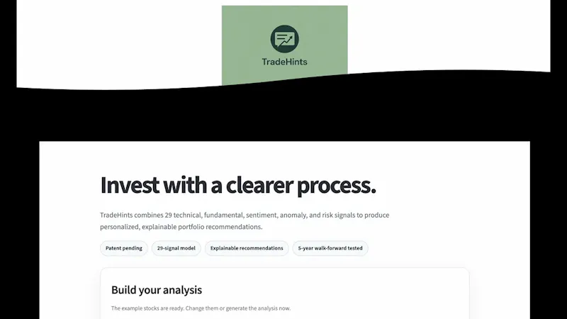 TradeHints screenshot 1 (video preview)