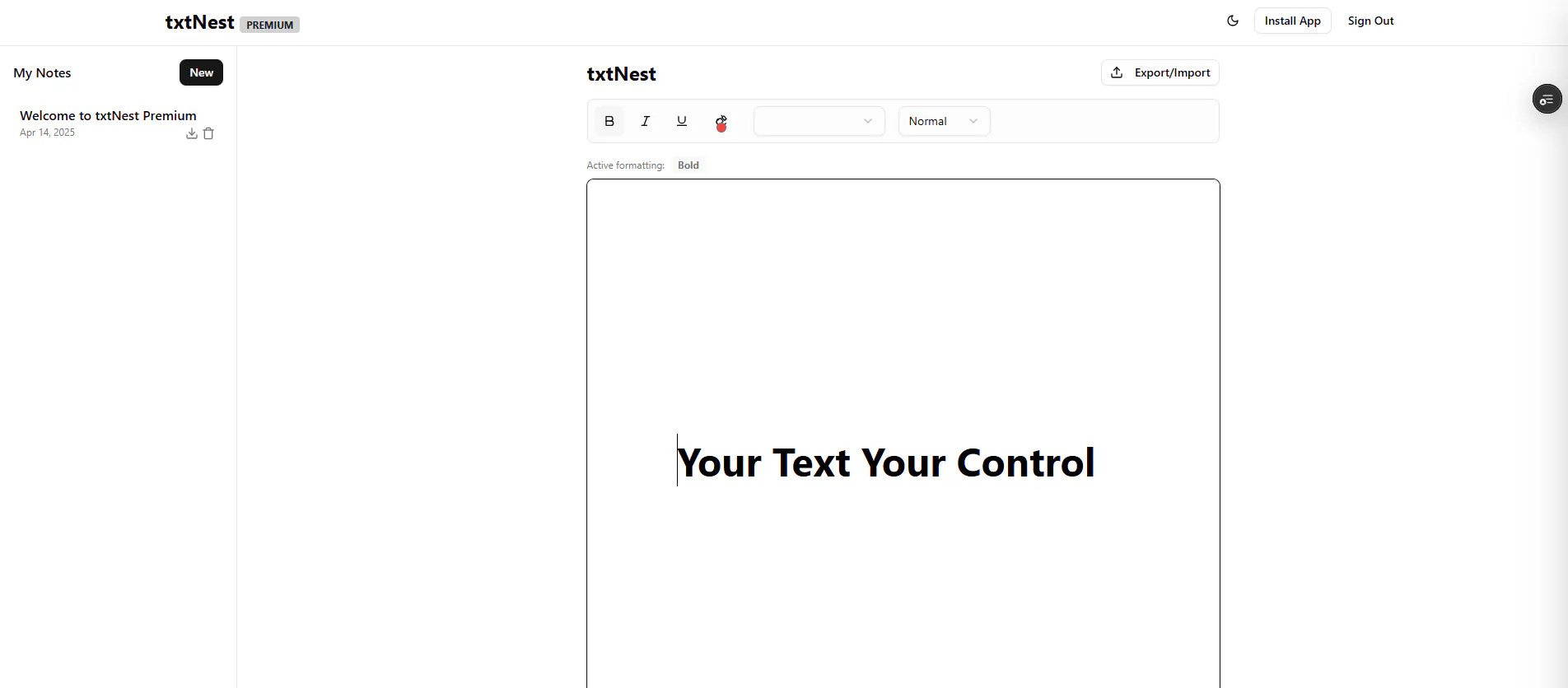 txtNest gallery image