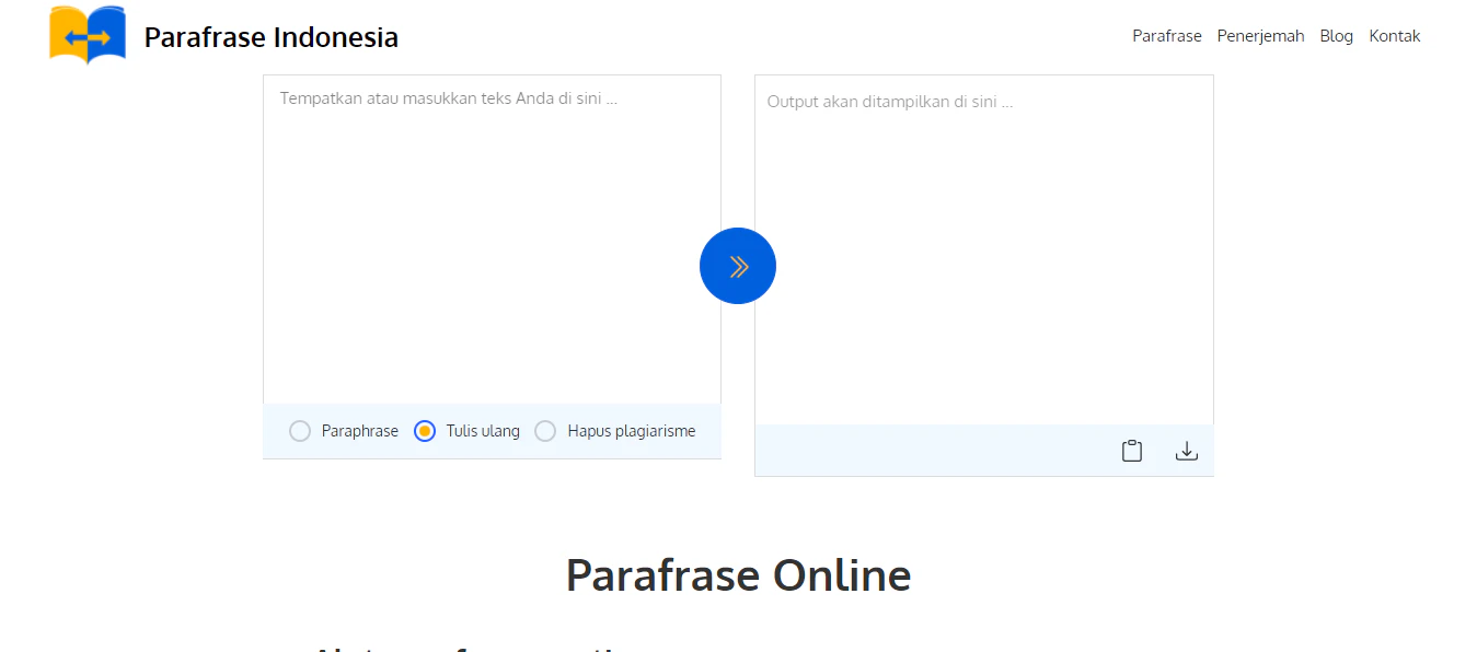 Parafrase online cover