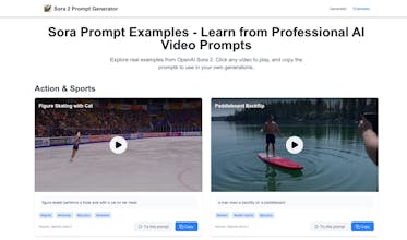Sora Prompt Generator gallery image