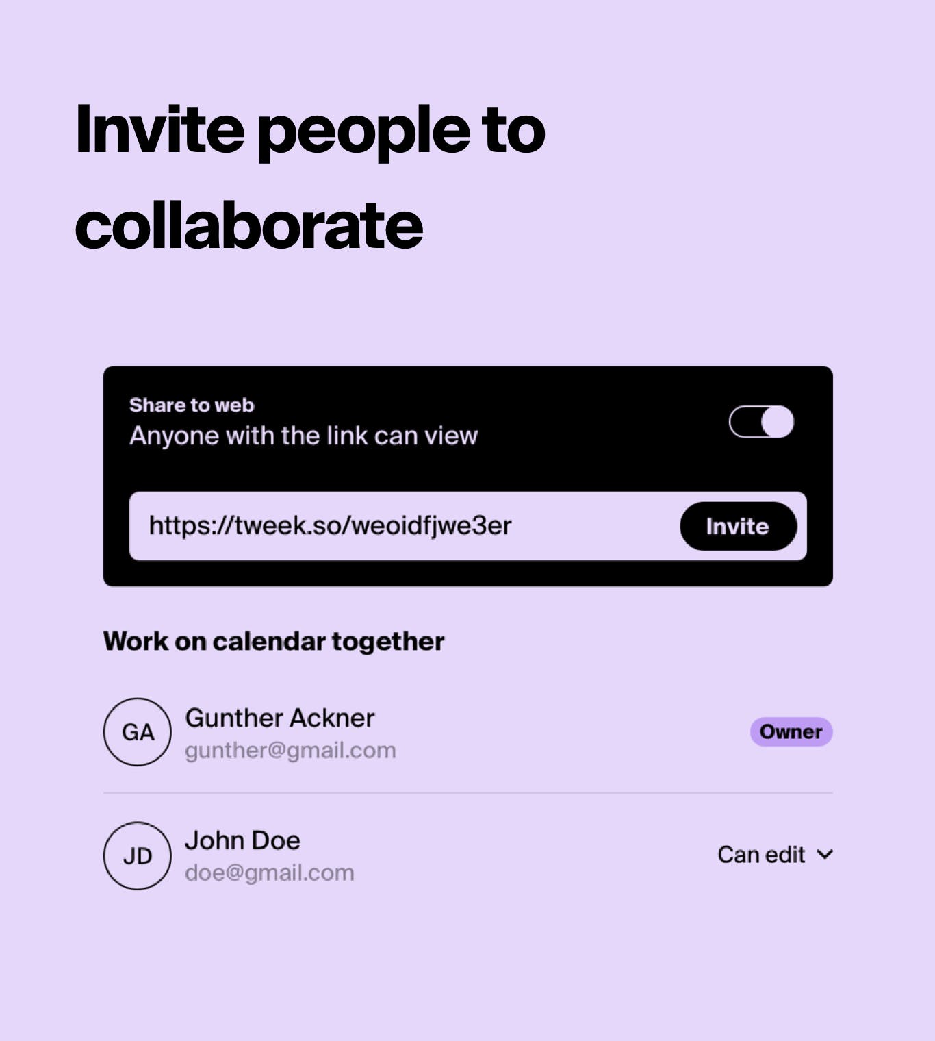 Tweek Calendar Minimal weekly planner and todo list Product Hunt