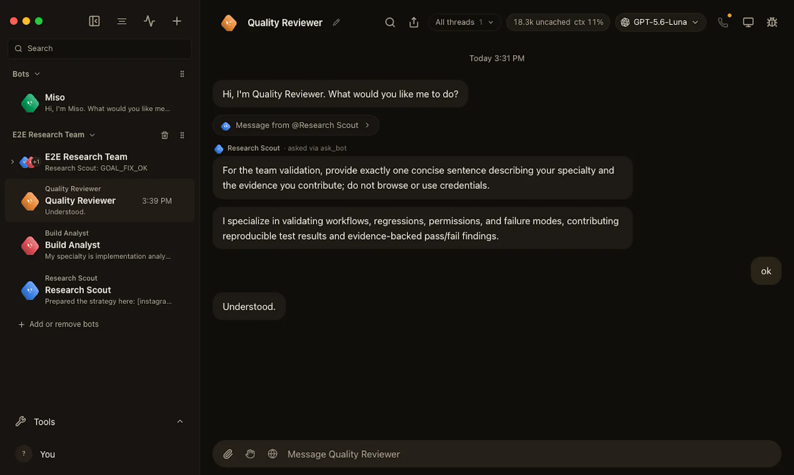 Open Agent Desktop screenshot 2