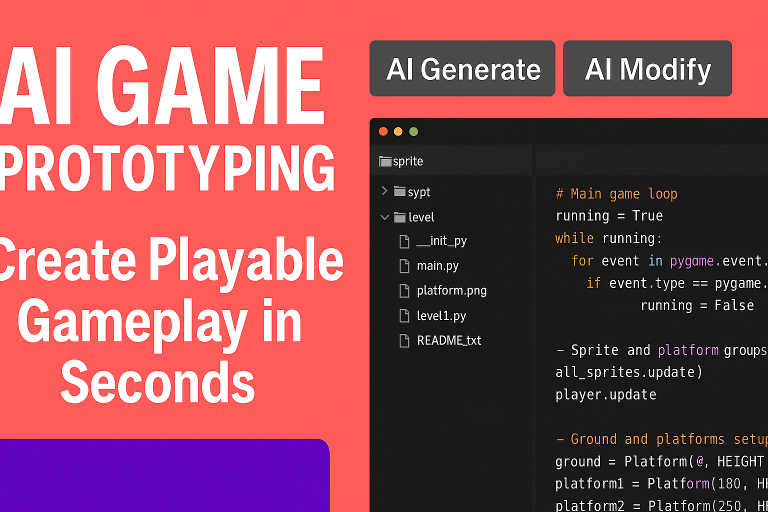 EIDOS — AI IDE for Game Prototyping gallery image