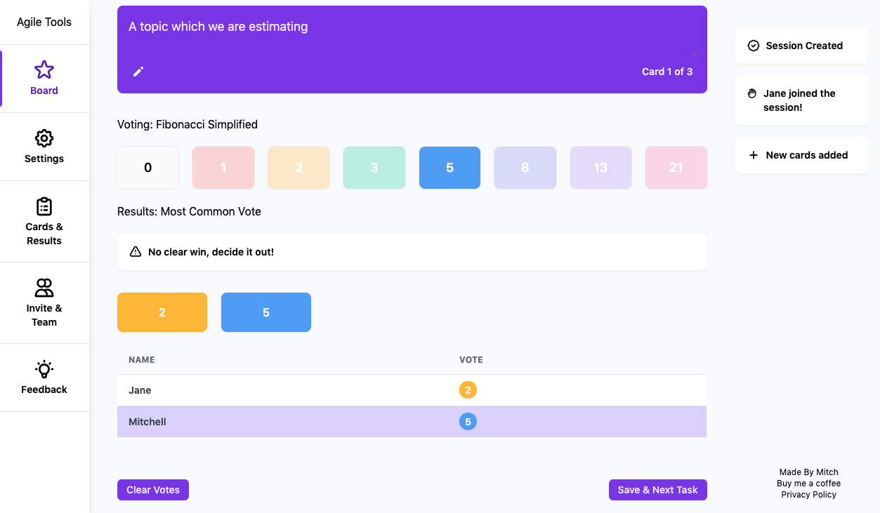 Agile Tools - Planning Poker Online gallery image