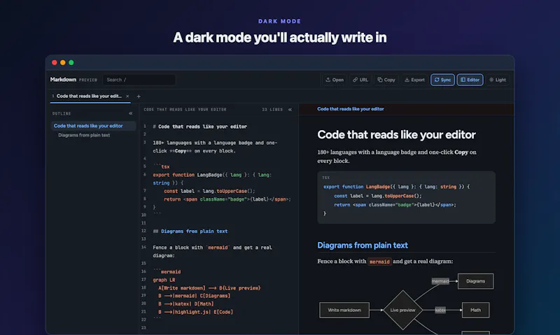 Markdown Preview screenshot 5