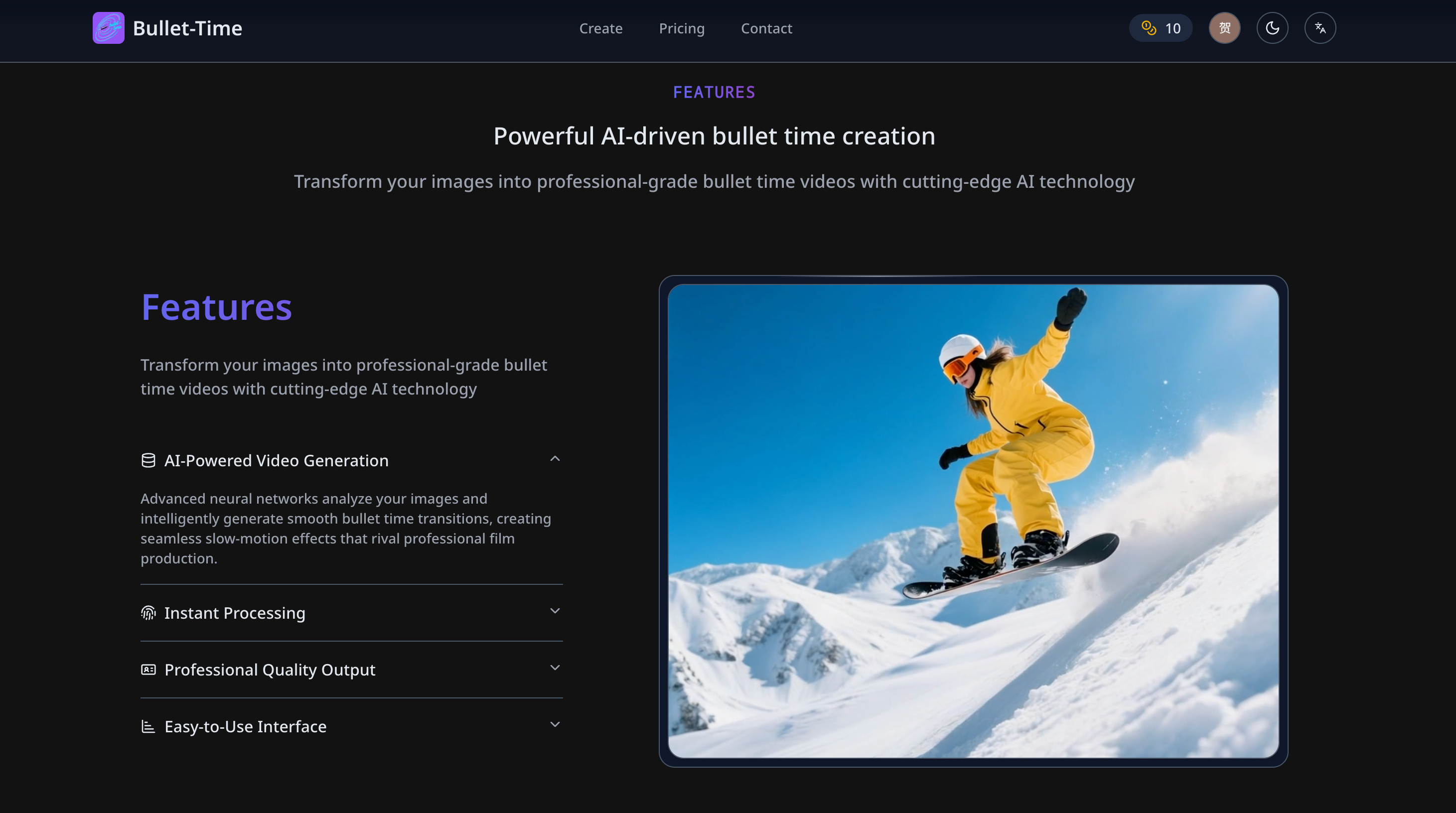 Video di AI Bullet-Time - Generatore di video di Bullet Time basato sull'intelligenza artificiale media 3
