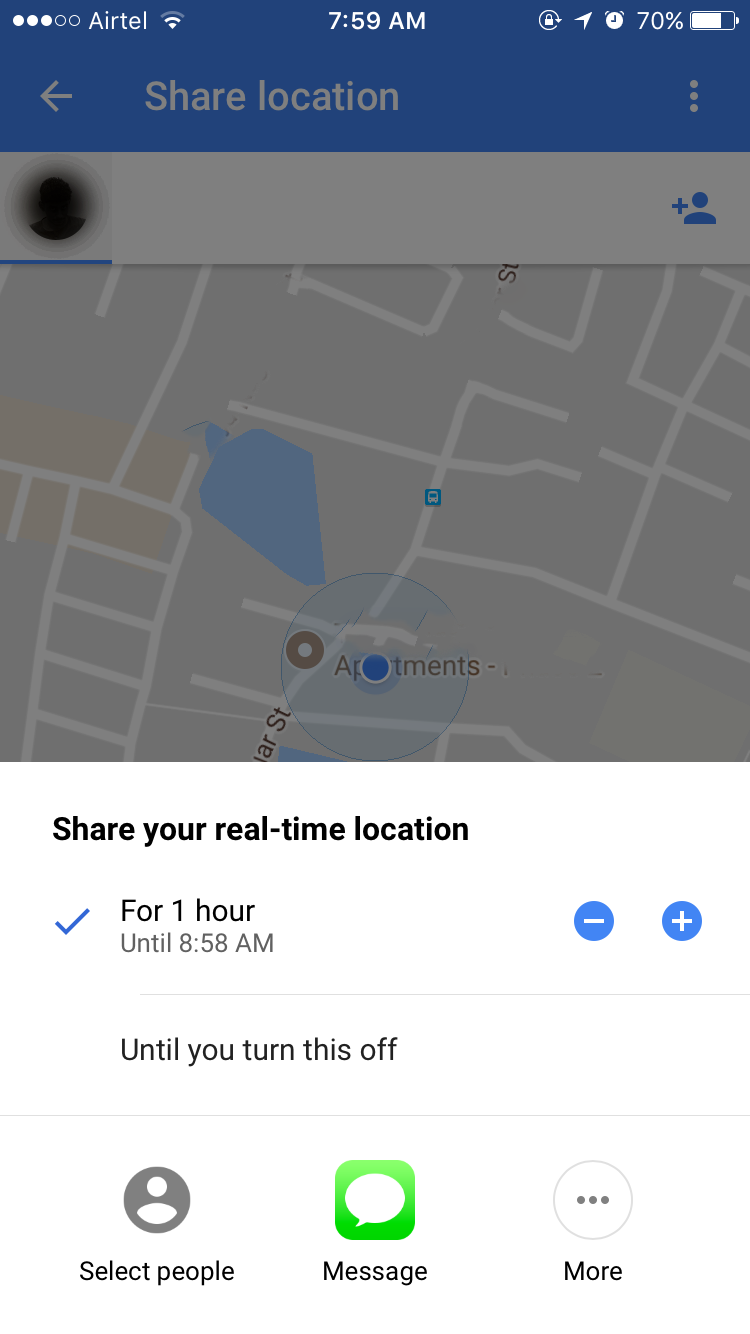 Location Sharing for Google Maps