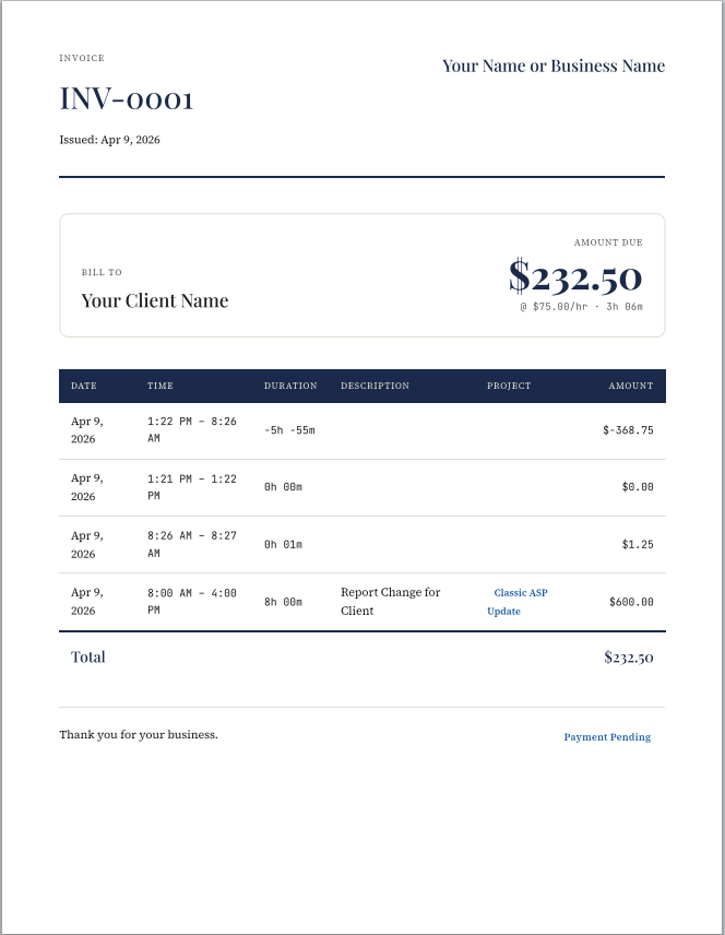 TimeClock Pro gallery image