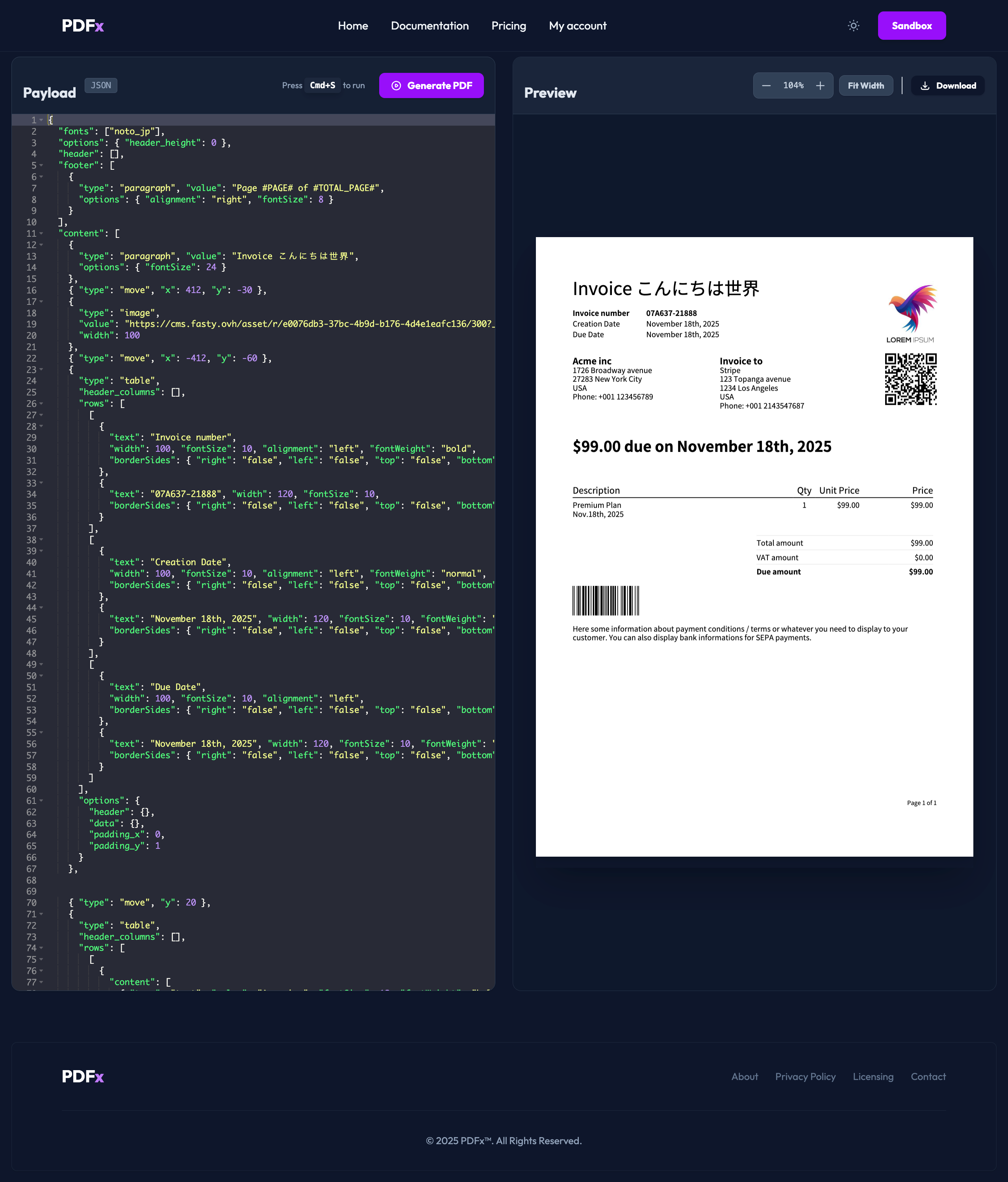 PDFx - Screenshot 3 showing product features and functionality