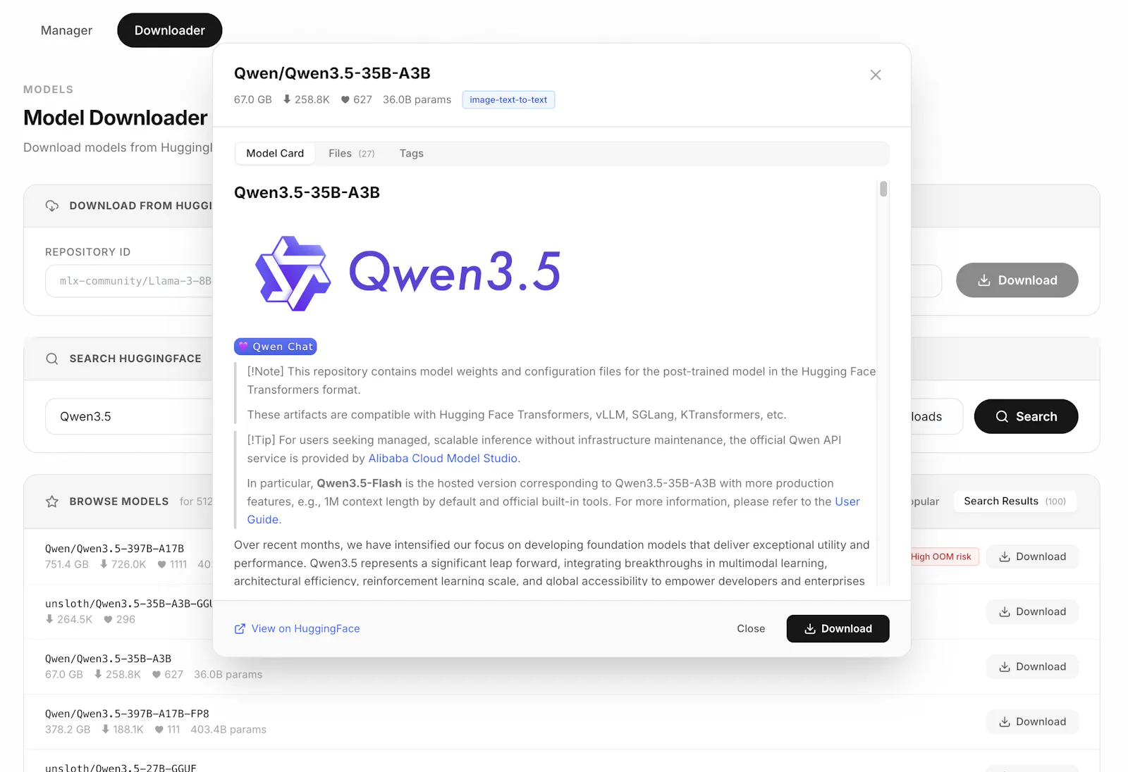 oMLX screenshot 4