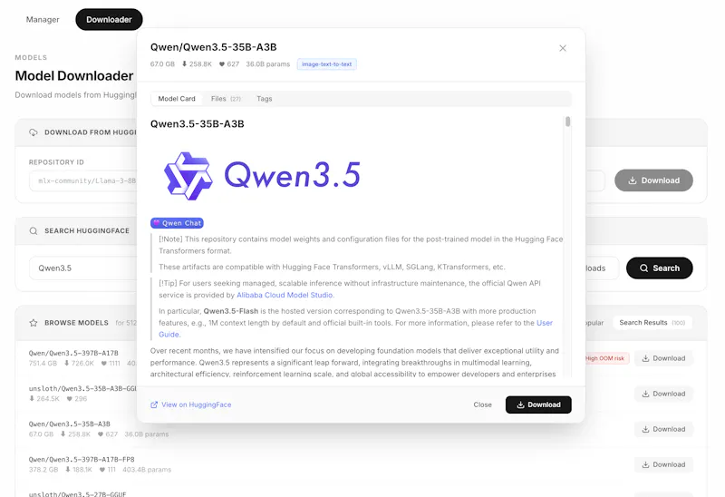 oMLX screenshot 4