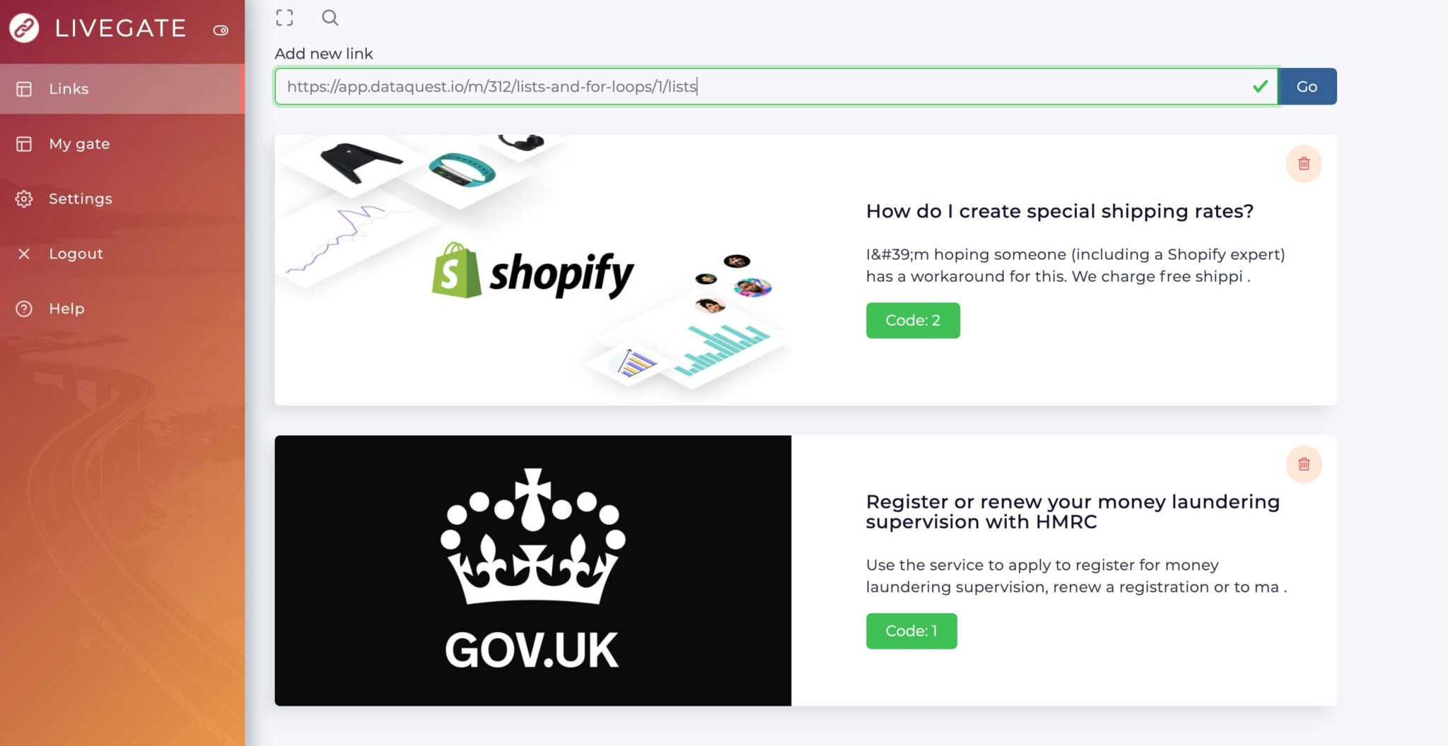 Livegate gallery image