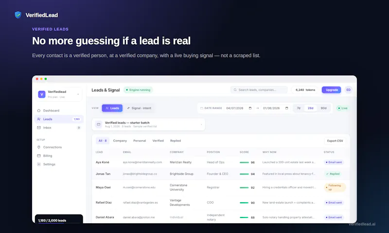 Verifiedlead.ai screenshot 6