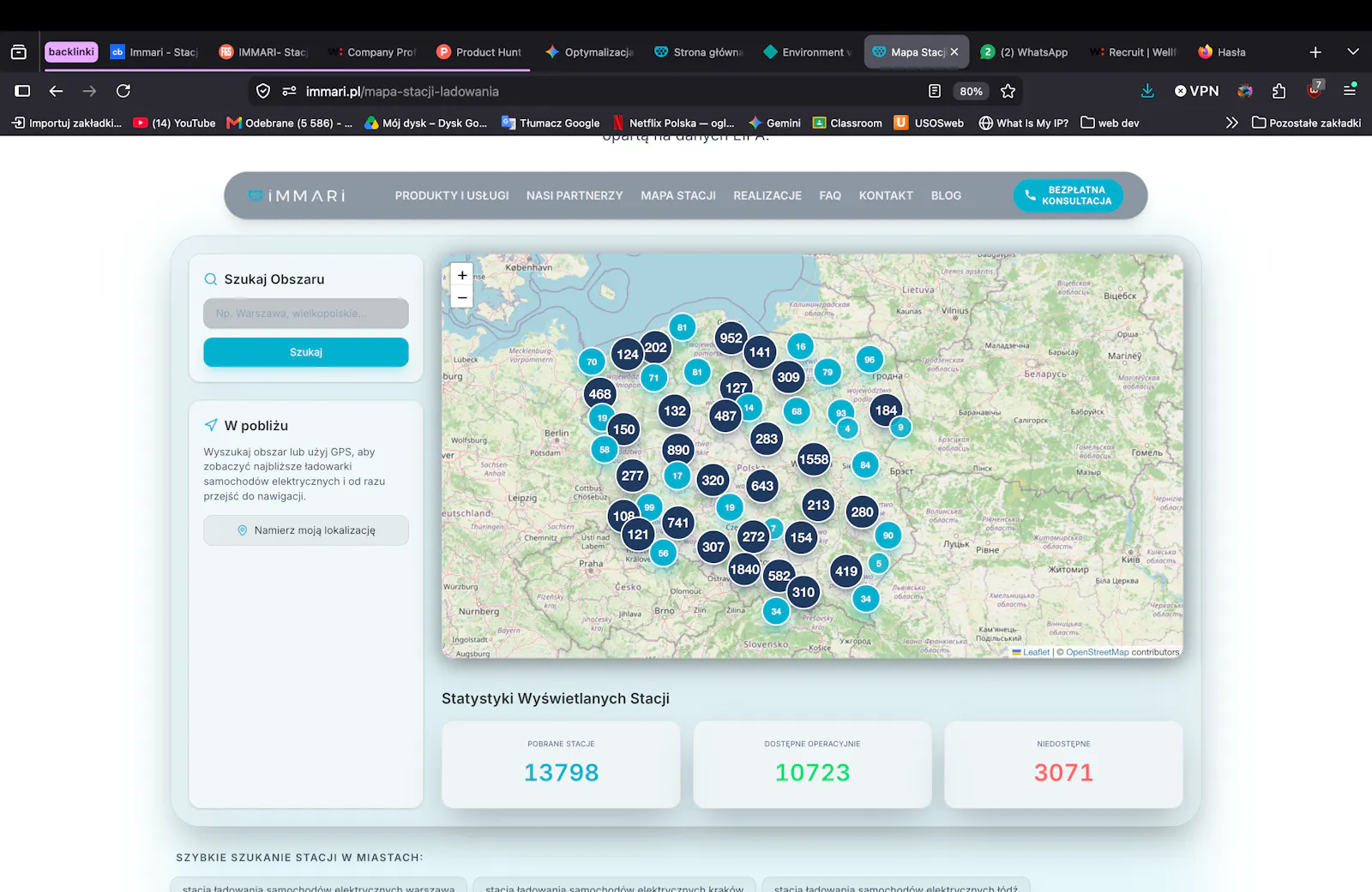 Immari - EV CHARGERS INTERACTIVE MAP screenshot 2