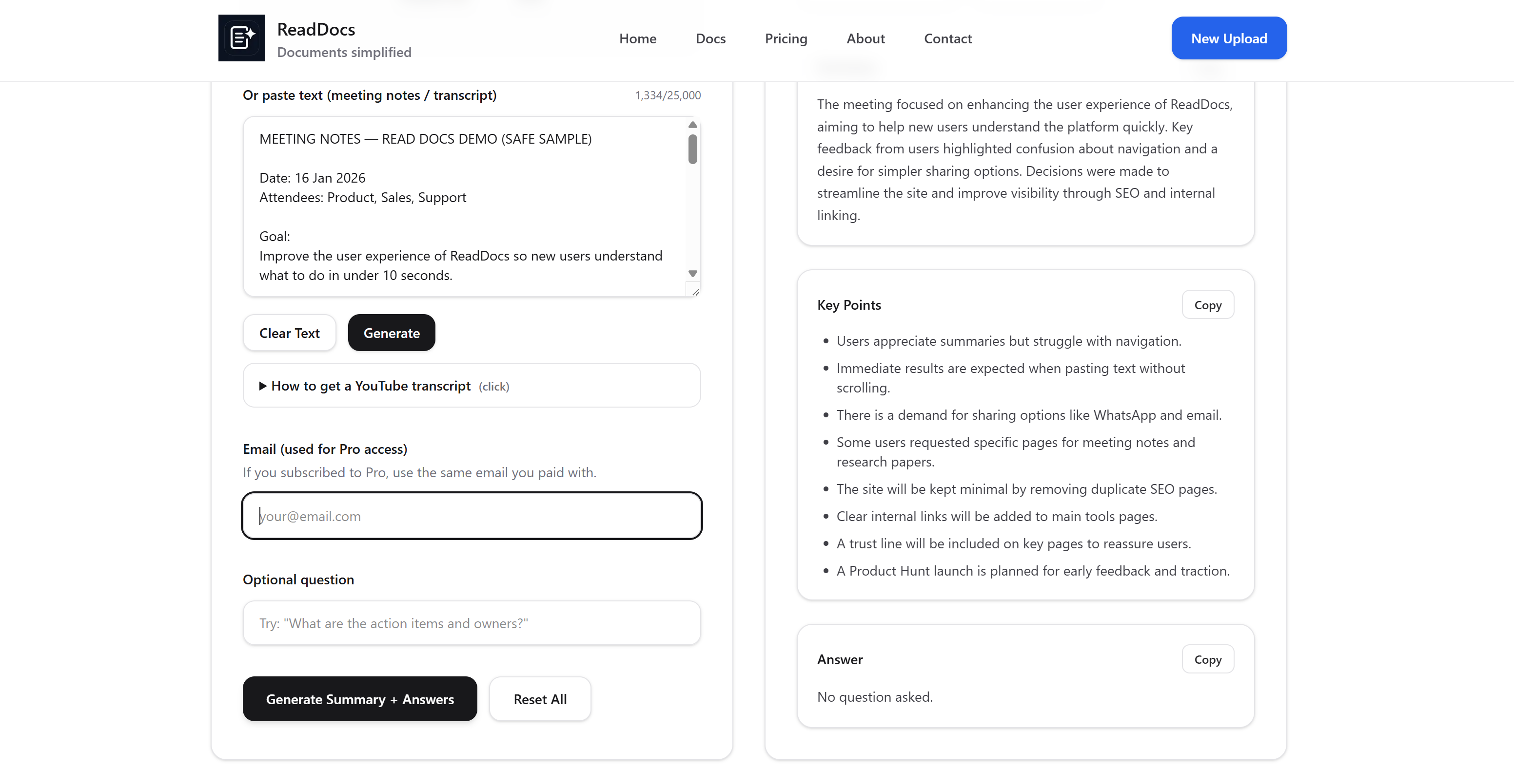 ReadDocs - Screenshot 3 showing product features and functionality
