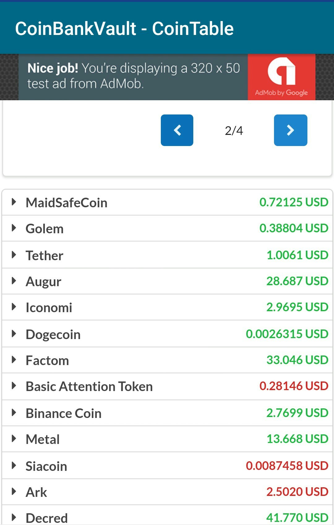 CryptoCurrencie - Coin Market Table gallery image