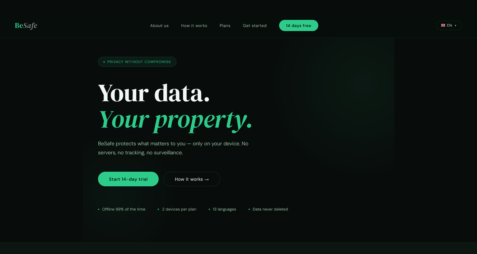 BeSafe — Your data. Always. gallery image