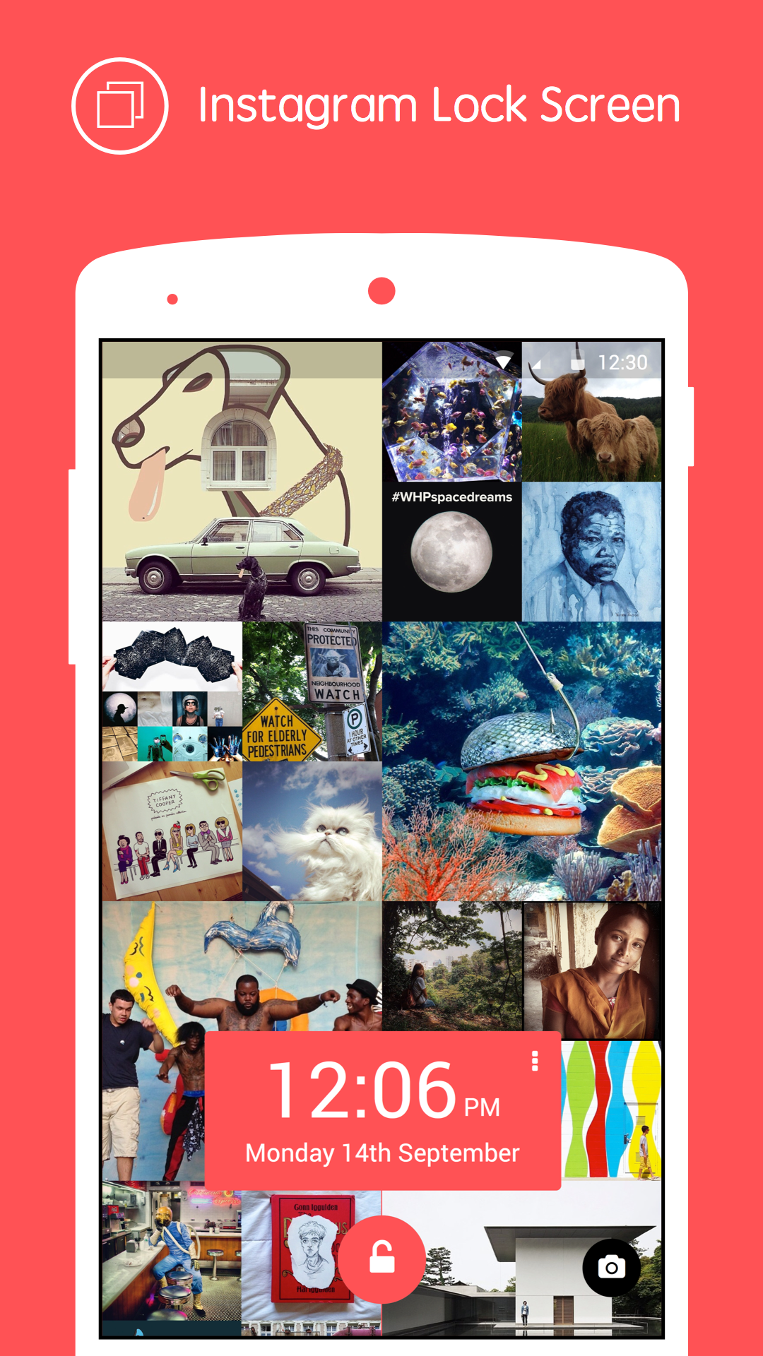 Tiles Instagram Lock Screen gallery image