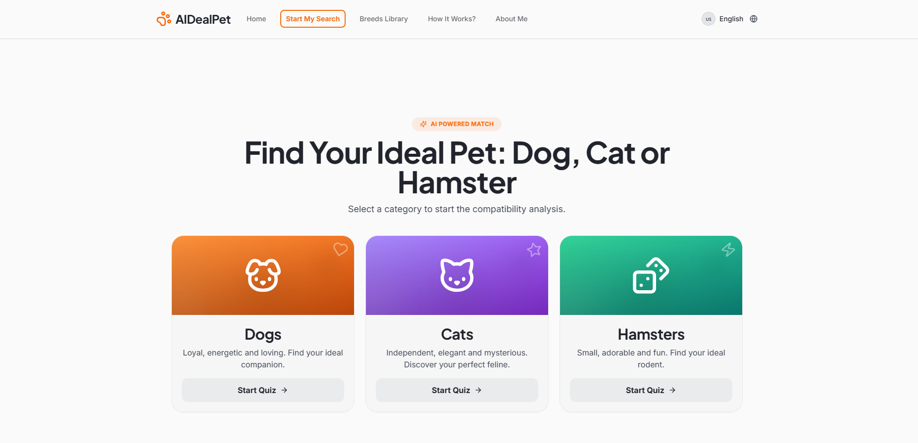 AIDealPet.com - Screenshot 2 showing product features and functionality