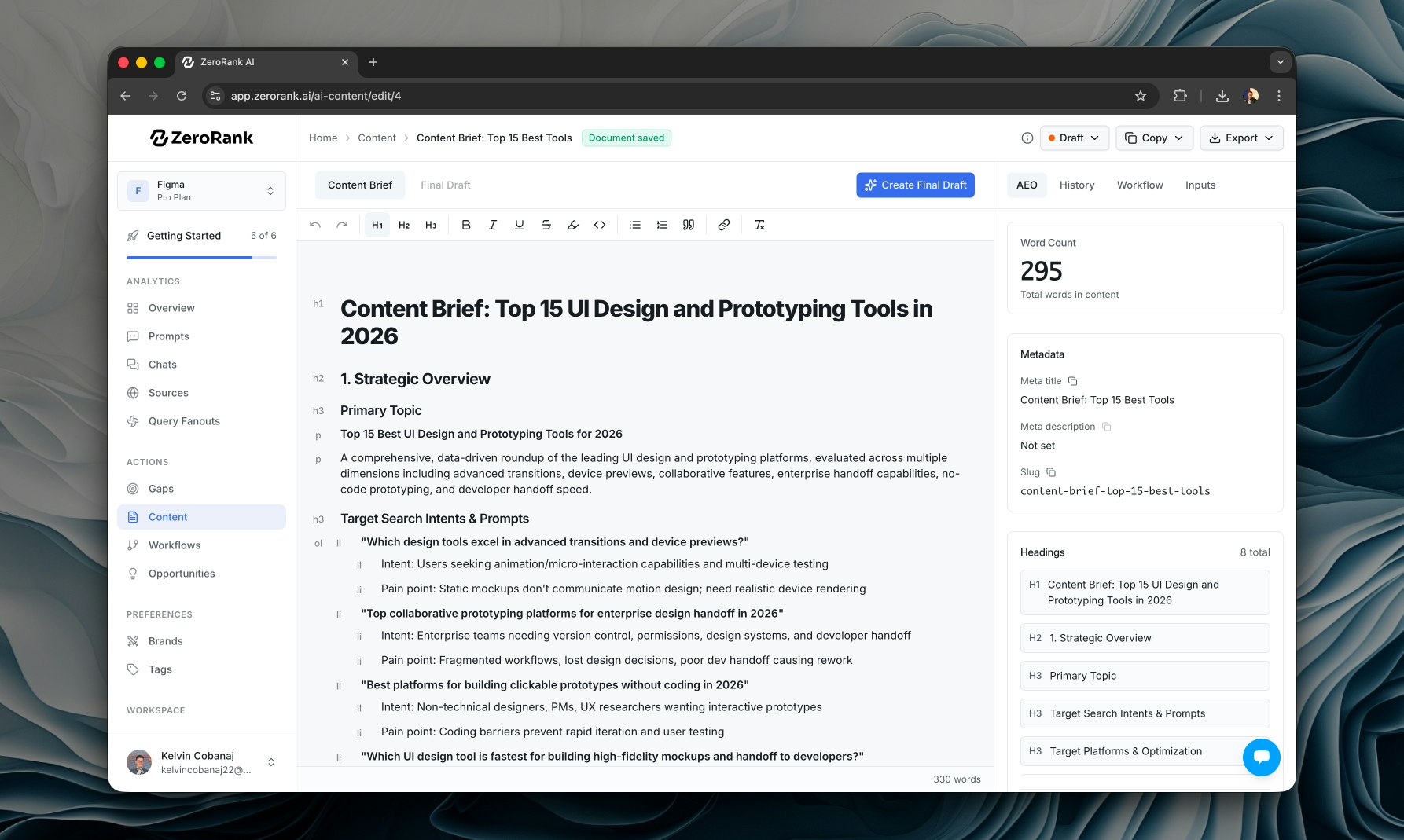 ZeroRank - Screenshot 3 showing product features and functionality