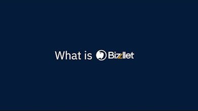 Logotipo da Bizzllet: Um logotipo elegante e moderno com o texto &ldquo;Bizzllet&rdquo; em letras em negrito, representando a identidade e o design futurista da marca.