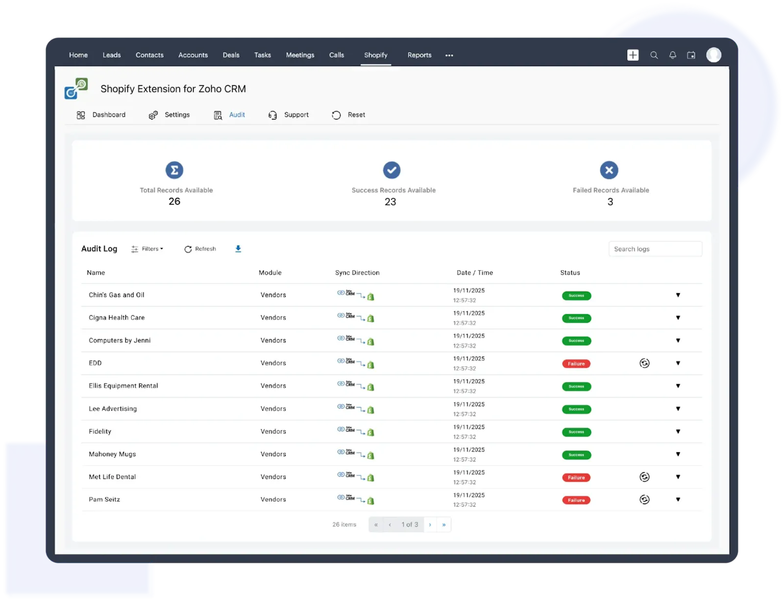Shopify Integration for Zoho CRM screenshot 3