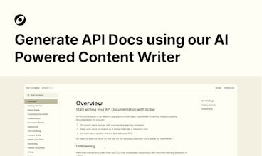 使用Scalar API文档的参考，提升内容的可见性。
