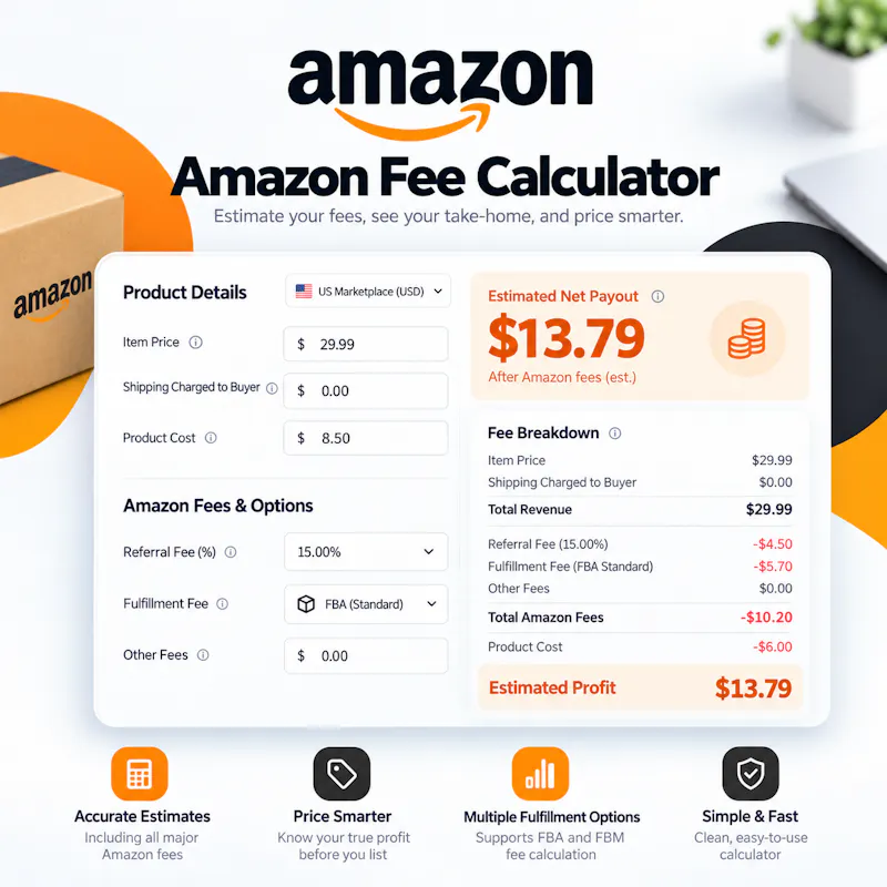 nettedfees : FREE SELLER FEE CALCULATORS screenshot 2