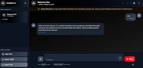 Symptom Checker Chatbot gallery image