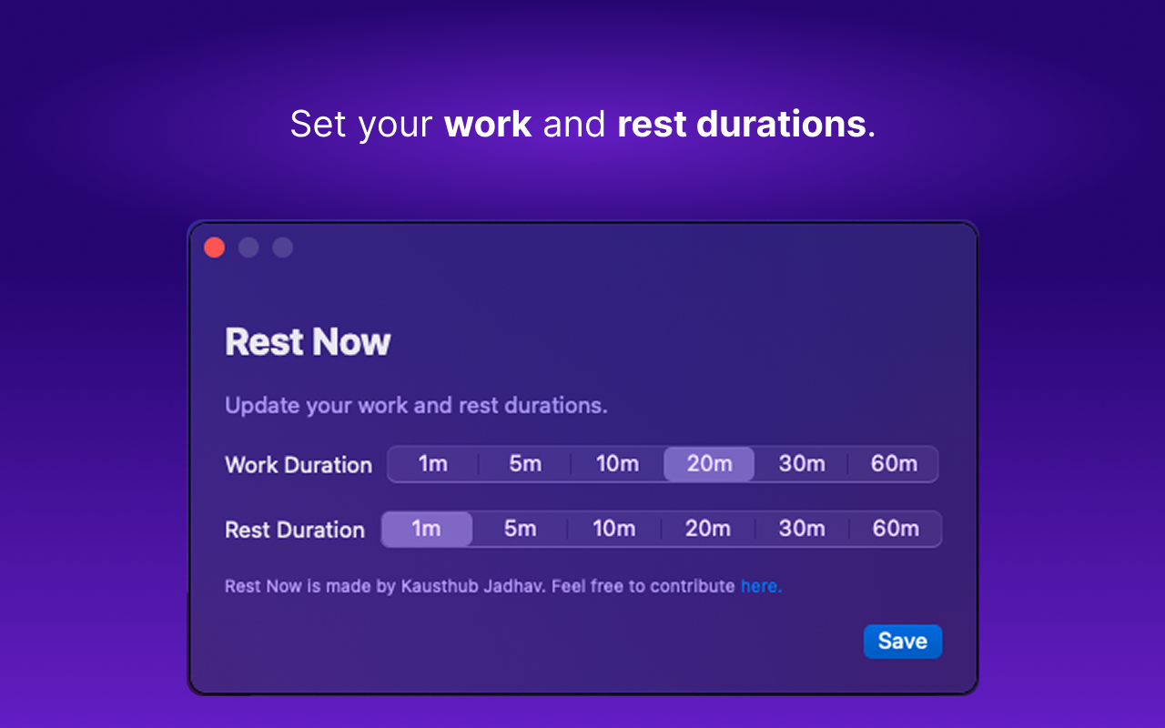 Rest Now - Screen Break Timer gallery image