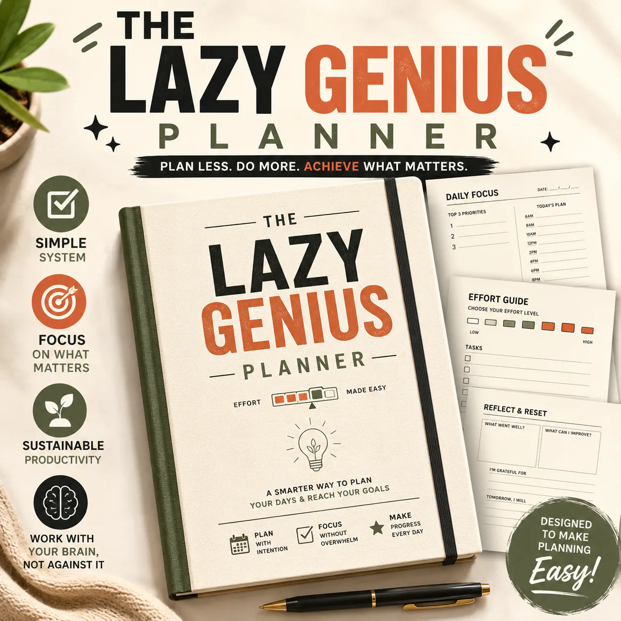 Lazy Genius Planner | Get More Done gallery image