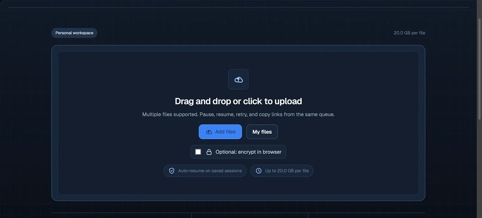StashMyFile screenshot 1